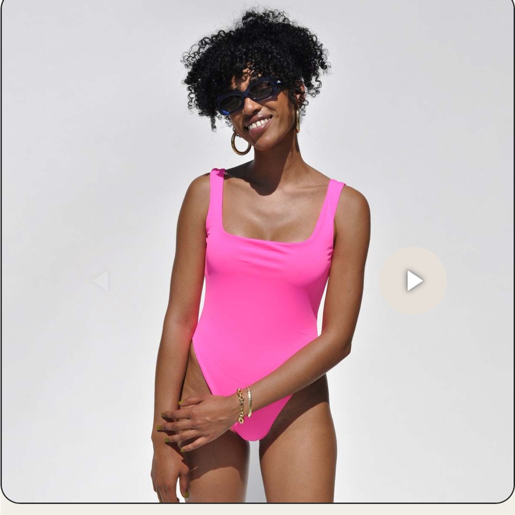 Nwt $295 Mara Hoffman Idalia One Piece Pink Large Resort Wear Luxury